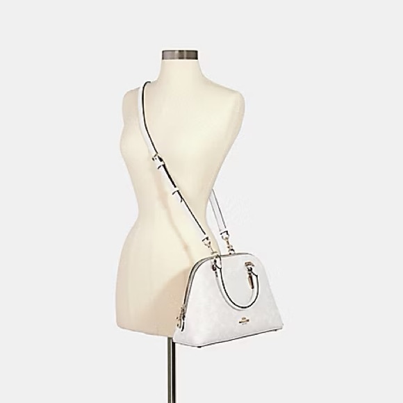 COACH KATY SATCHEL IN SIGNATURE CANVAS - Picture 3 of 17